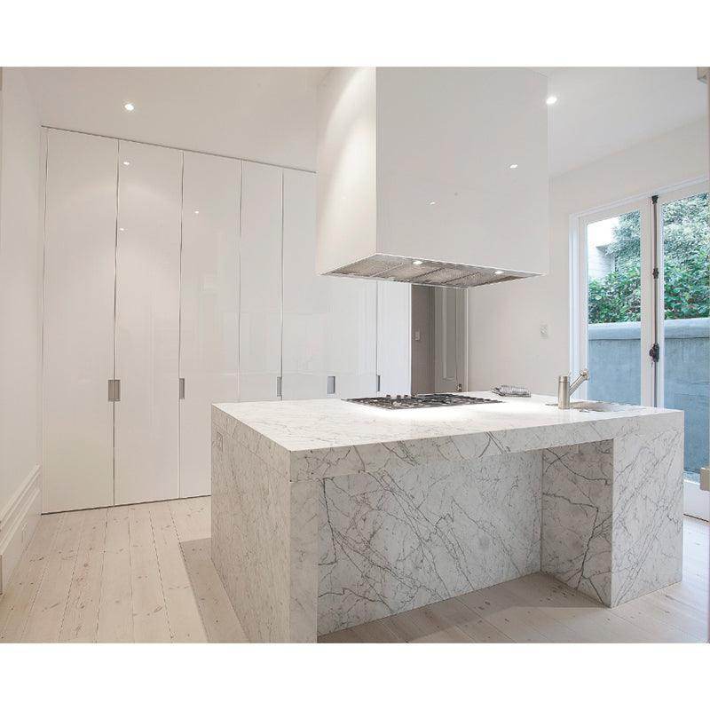 Falcon premium European glass black upright 1100mm induction cooker in modern kitchen