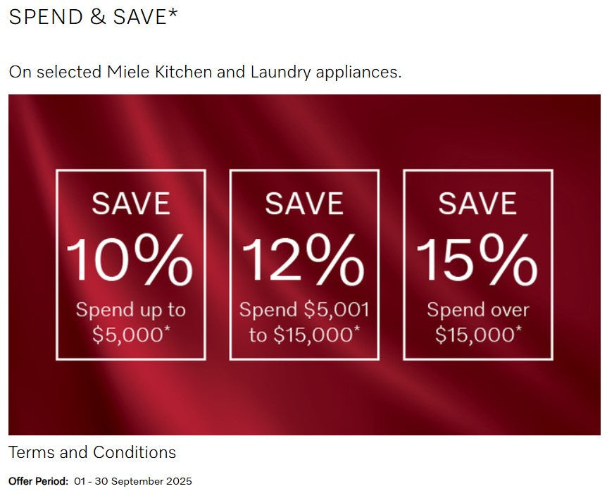 MIELE SPEND & SAVE from 10% OFF
