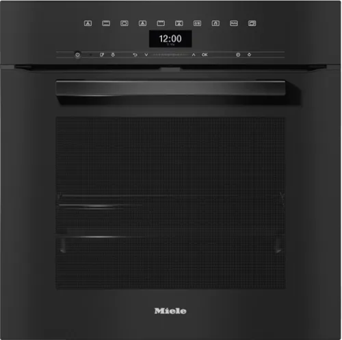 Miele 60cm Built In Oven - H 7464 BP VitroLine Obsidian Black Pyrolytic Oven