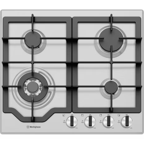 Westinghouse 60cm 4 Burner Gas Cooktop - WHG644SC *Ex-Display*