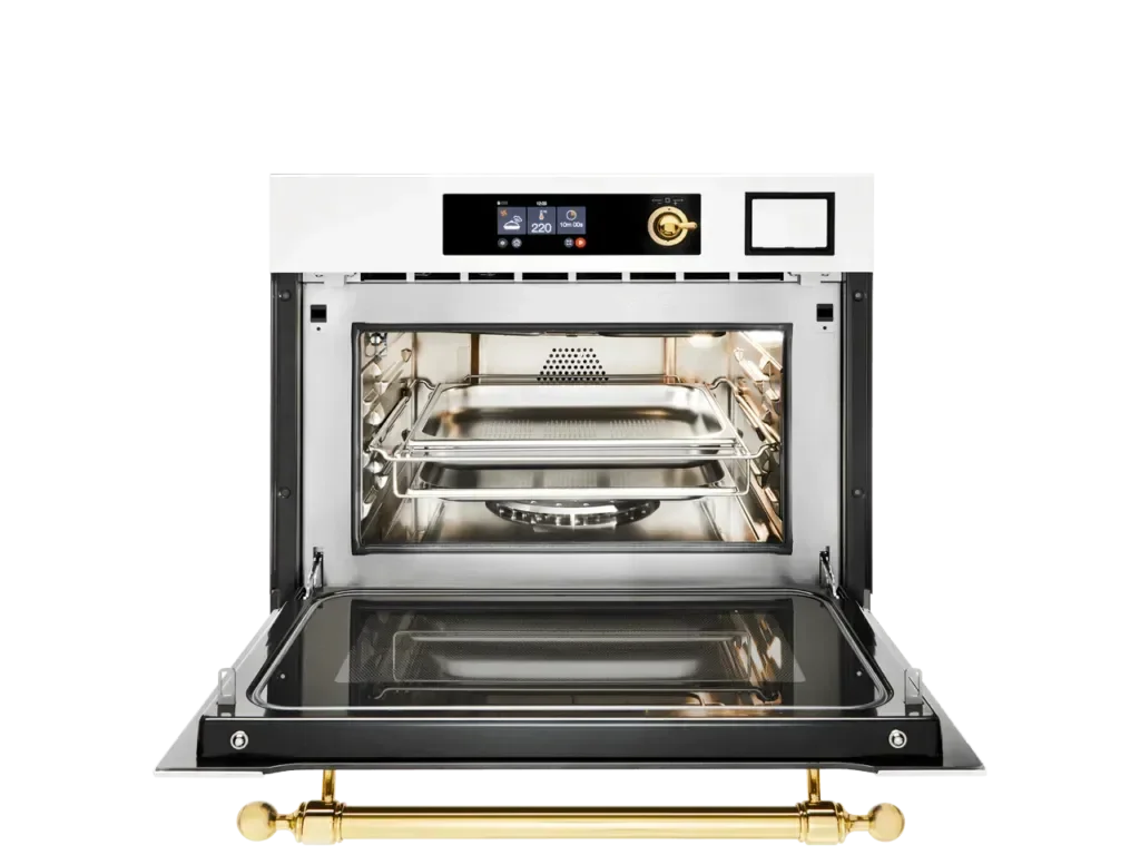 ILVE Nostalgie Ultracombi 45cm Compact - 645SNHSW Brass - Oven Steam Microwave