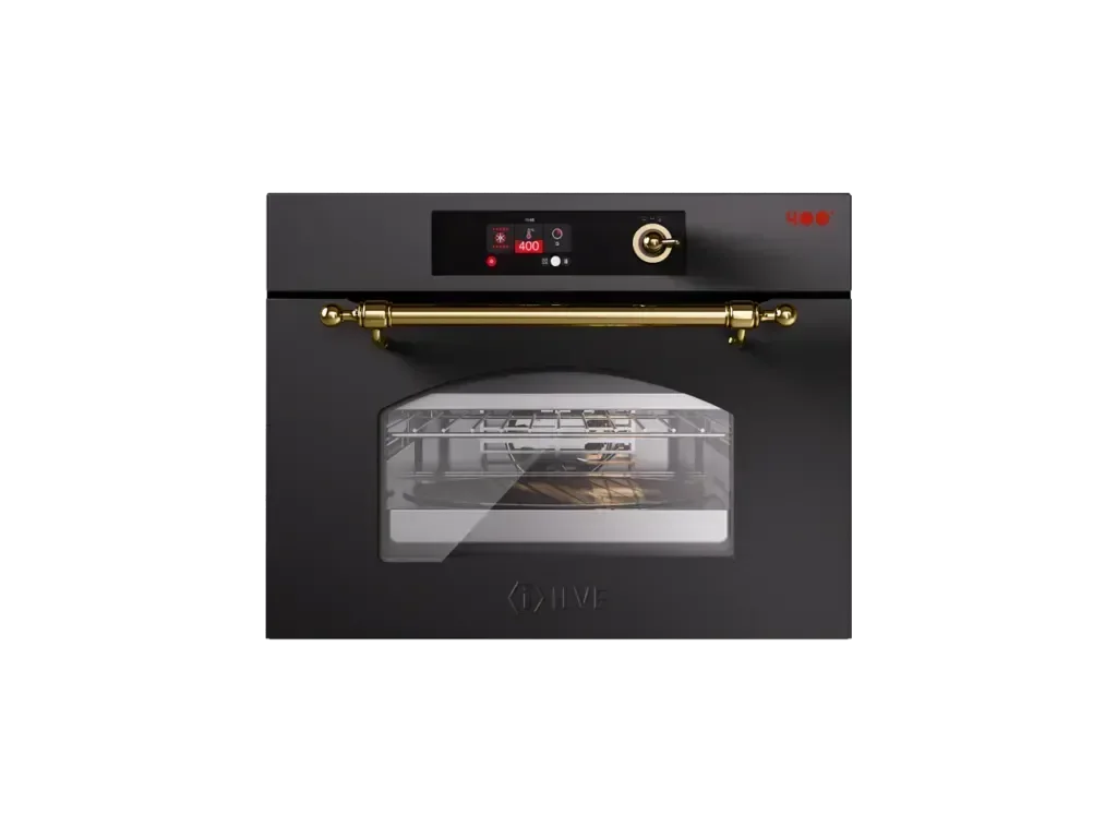 Falcon premium European glass black 1100mm induction cooker with gold handle