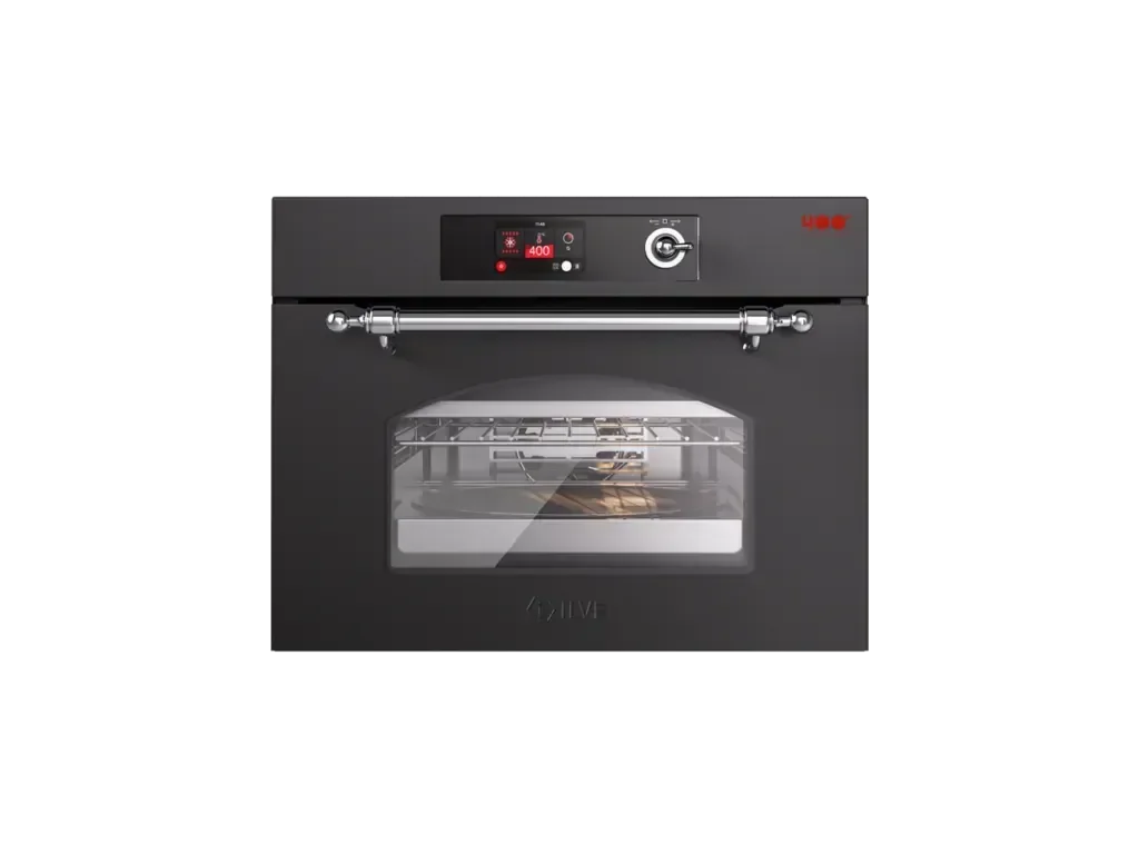 Falcon premium European glass black upright 1100mm induction cooker with digital display