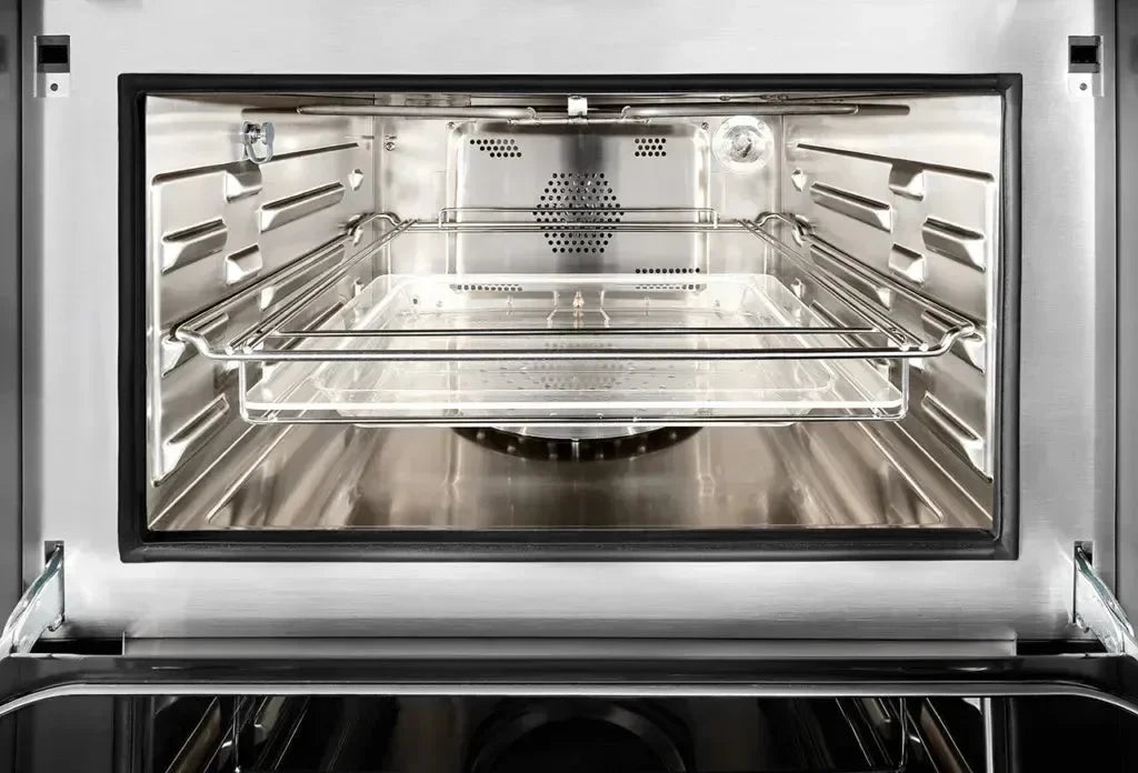 Falcon premium European Glass Black Upright 1100mm Induction Cooker oven interior