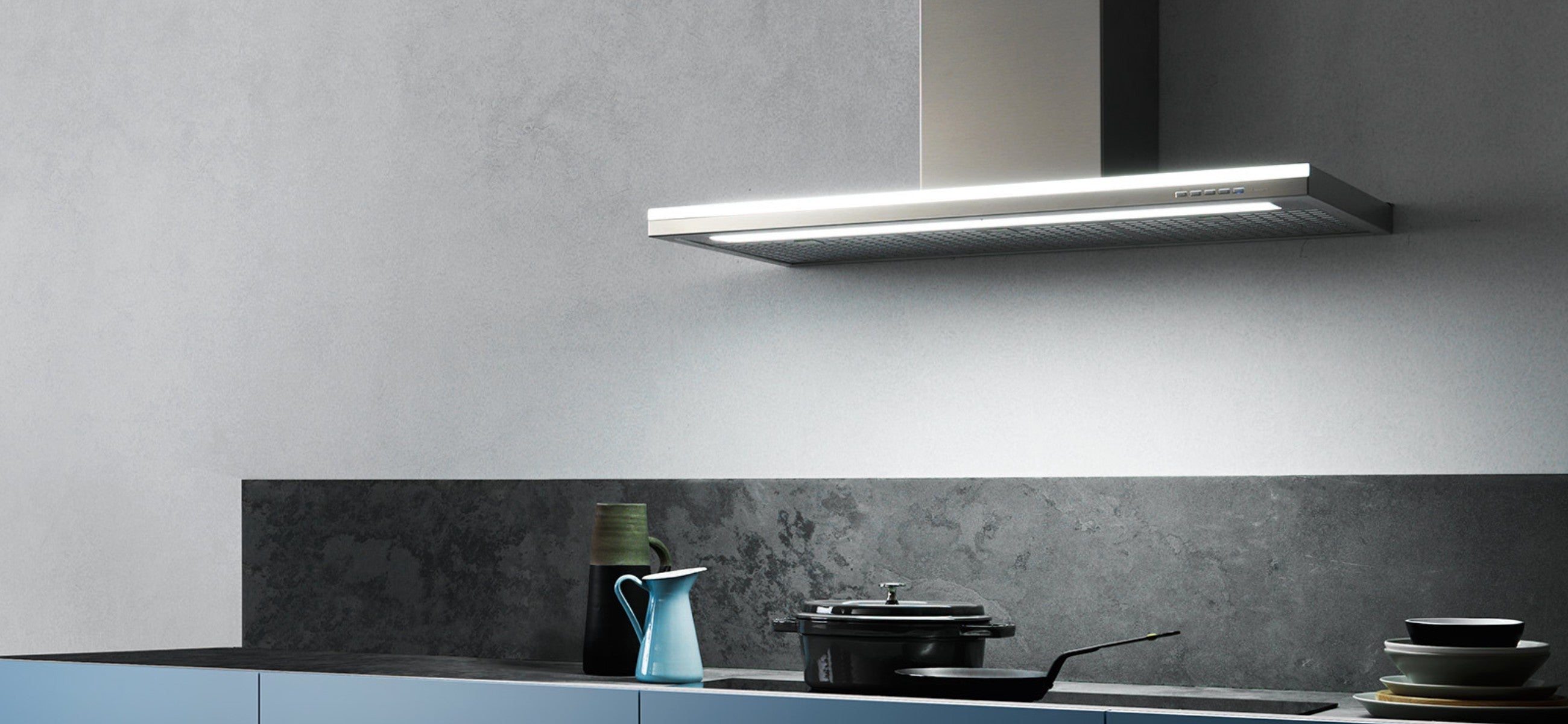 Falmec 90cm Lumen Wall Canopy Rangehood - F5LM90S1