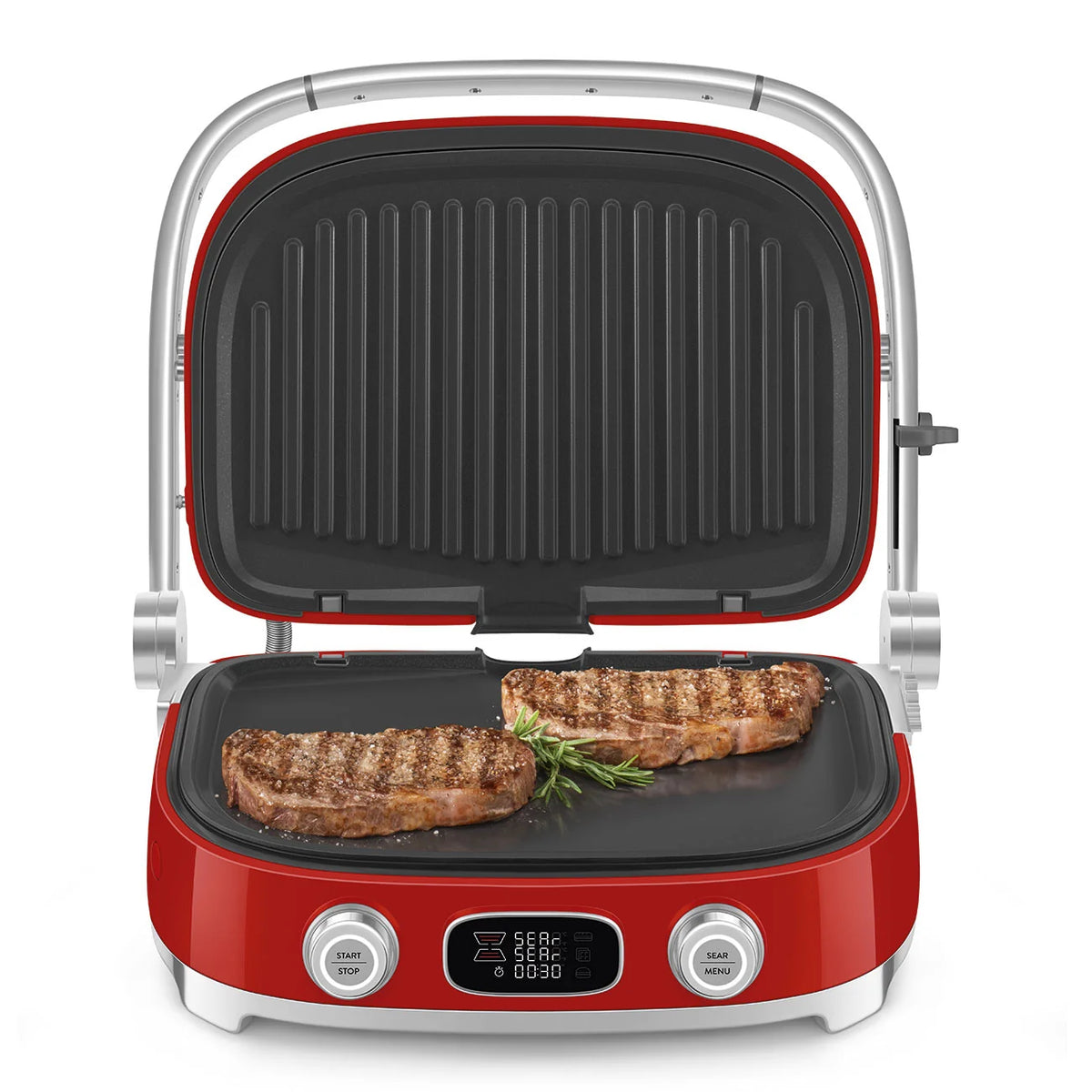 Smeg 50's style MultiGrill MGF01RDAU - Red