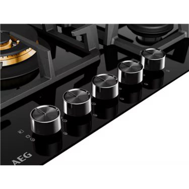 AEG 90cm 5 Burner Ceramic Glass Gas Cooktop - HGC9566BB