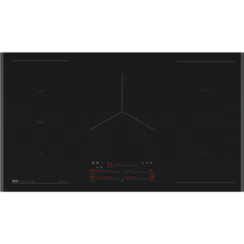 AEG 90cm Induction Cooktop 5 Zone with Saphirmatt Surface - NIK95I30FZ Matte Black