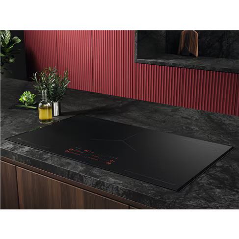 AEG 90cm Induction Cooktop 5 Zone with Saphirmatt Surface - NIK95I30FZ Matte Black