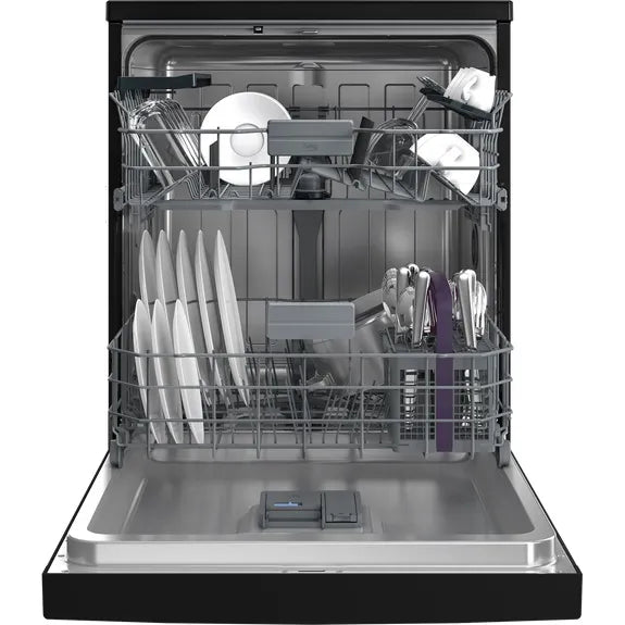 Beko 60cm Freestanding Dishwasher BDFB1430B - Black