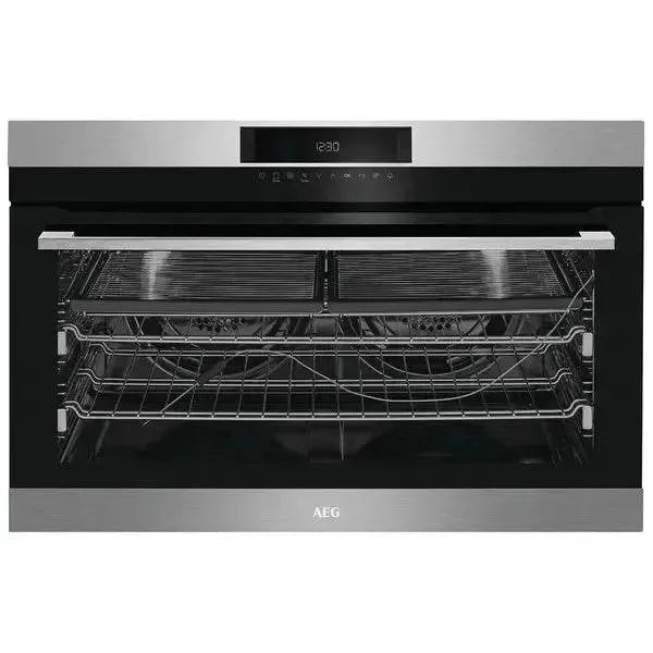 Falcon premium European glass black upright 1100mm induction cooker with digital display
