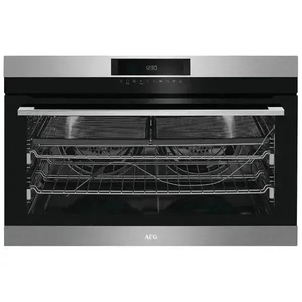 Falcon premium European glass black upright 1100mm induction cooker with digital display