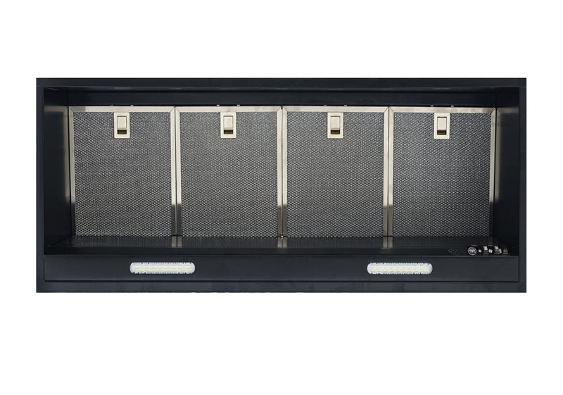 Bertazzoni 113cm Under Cupboard Rangehood BZIRH1130-380-2 Twin Motors suits Induction from underneath