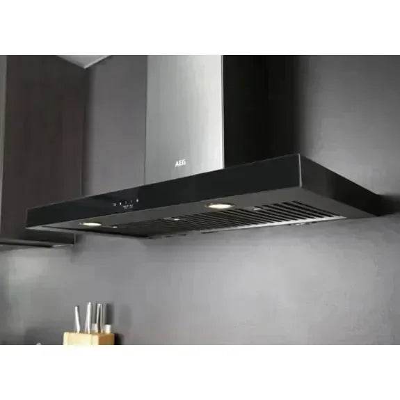 AEG 90cm Canopy Rangehood - Dark Stainless Steel - newtonshomeappliances