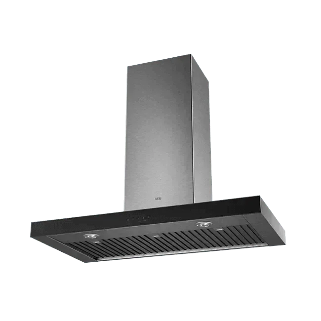 Stainless steel and black European glass upright induction cooker, 1100mm, modern design
