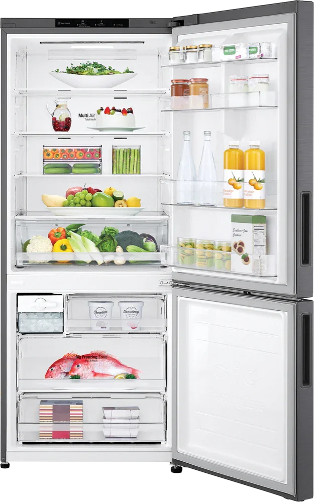 LG 420L Bottom Mount Fridge GB-455UPLE - Graphite Finish