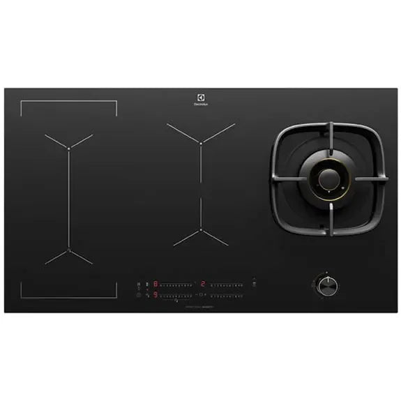 Electrolux EHH957BE 90cm cooktop Induction Cooking with Gas -ex display