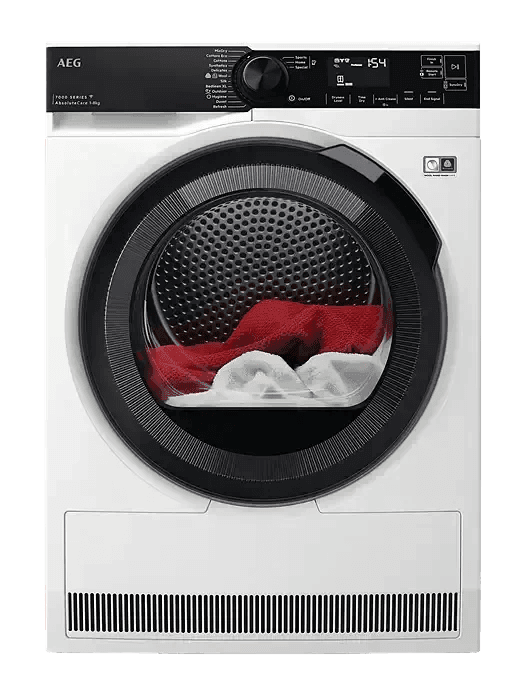AEG 8kg 7000 Series Heat Pump Dryer - White - newtonshomeappliances
