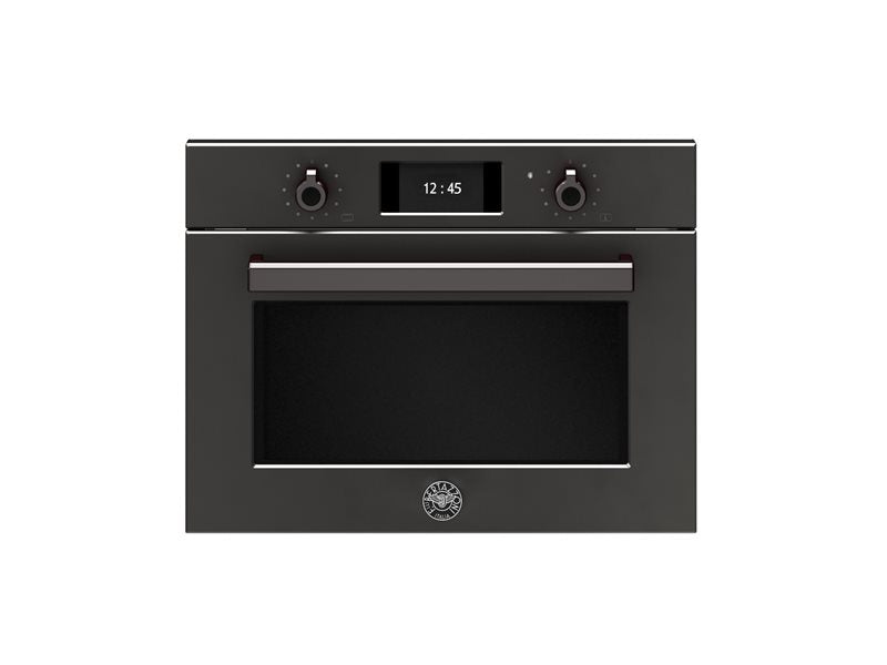 Bertazzoni 45cm Combi-Microwave Oven, F457PROMWTN in Carbonio / Black
