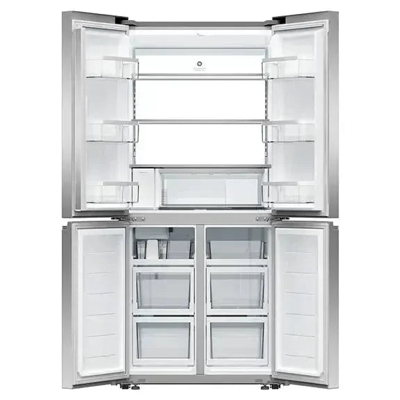 Fisher & Paykel 498 Litre Quad Door Refrigerator Freezer with Ice & Water - Stainless Steel