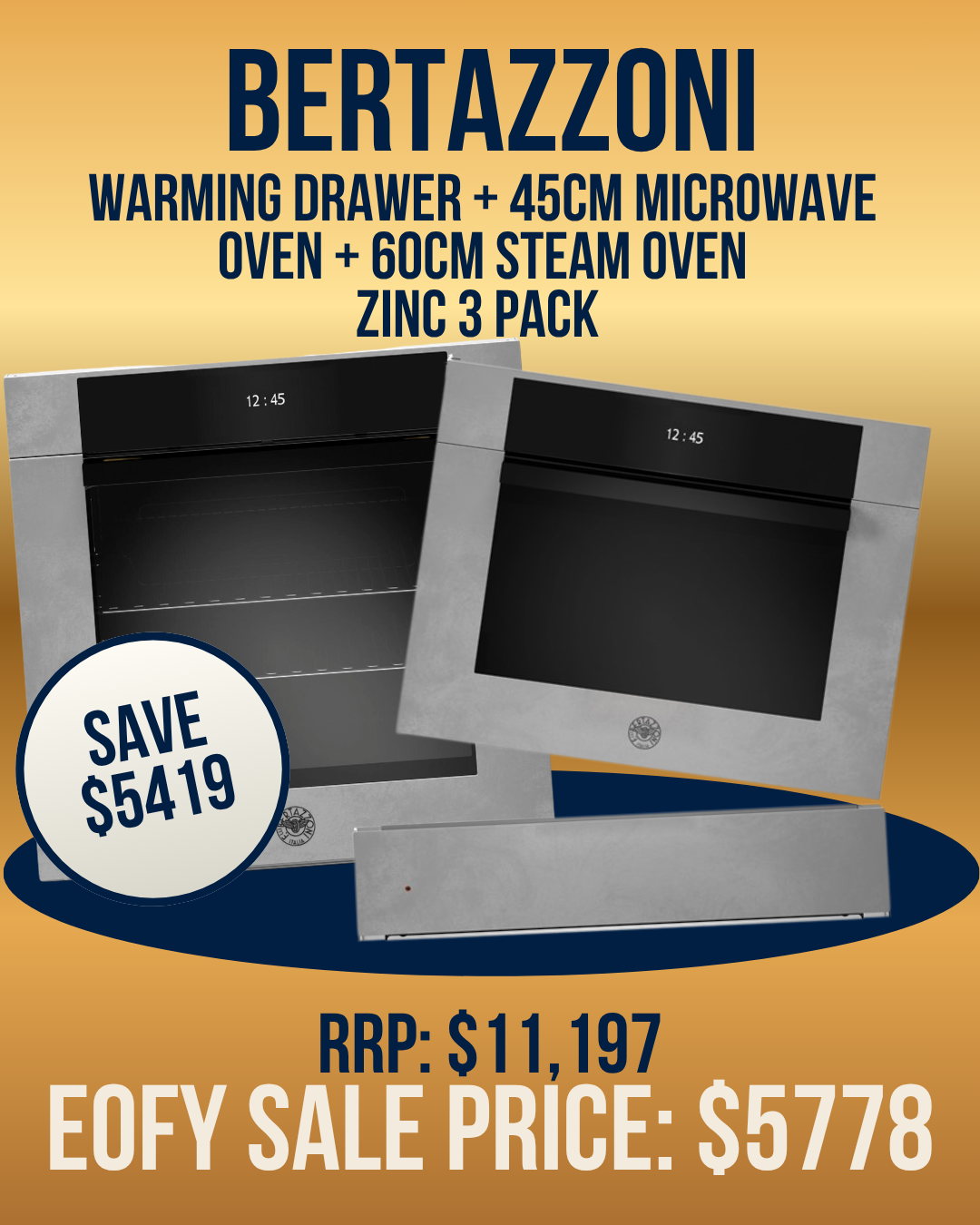 Bertazzoni 60cm Oven package - 3 Item Pack *Ex-Display Clearance*