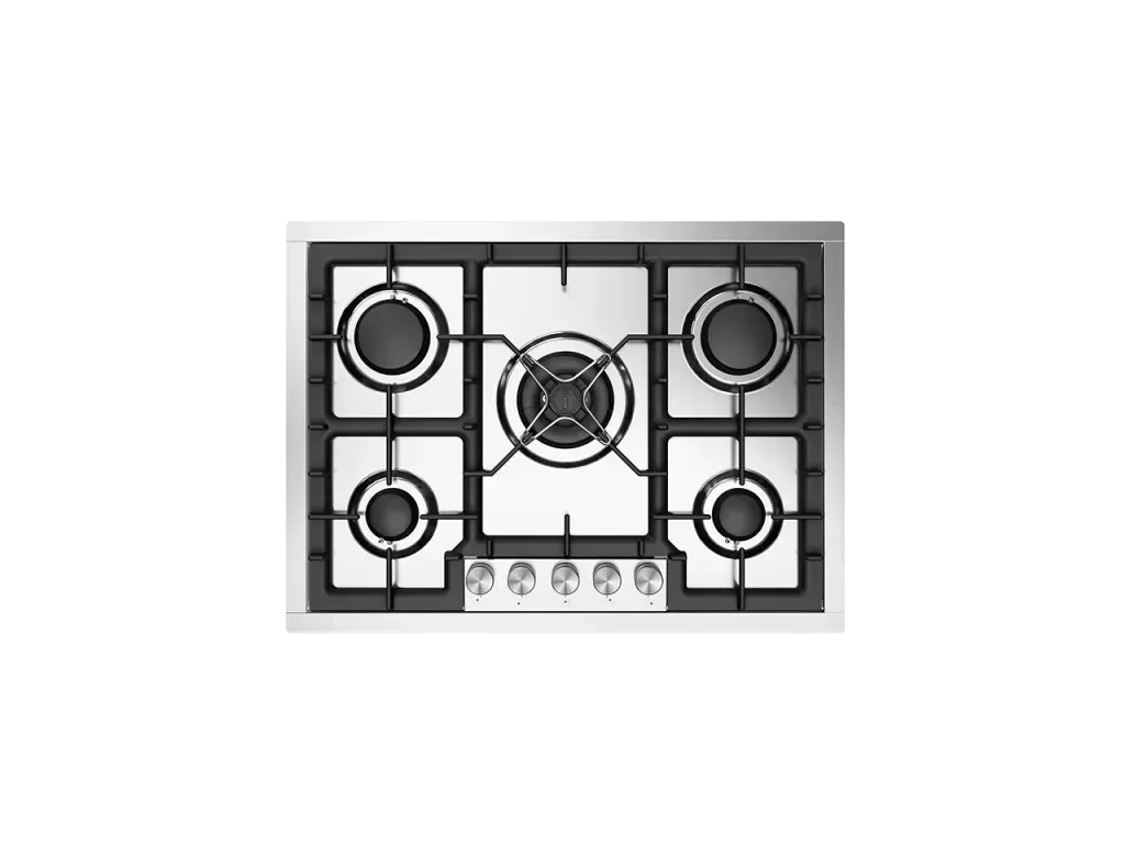 ILVE Professional Plus 70 cm stainless steel flush gas hob 5 burners - Dual