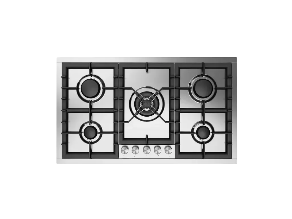 ILVE Professional Plus 90 cm stainless steel flush gas hob 5 burners - Dual