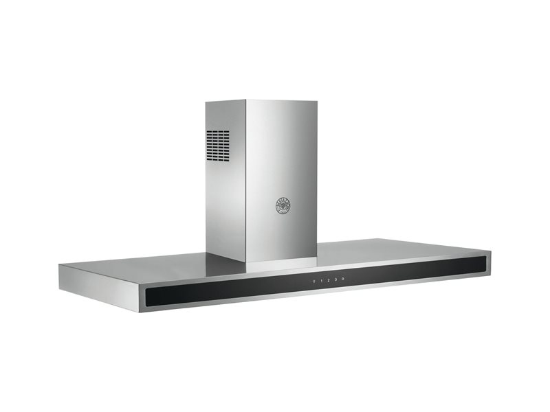Bertazzoni 120cm Rangehood Canopy KG120CONX a wallmounted stainless steel hood.