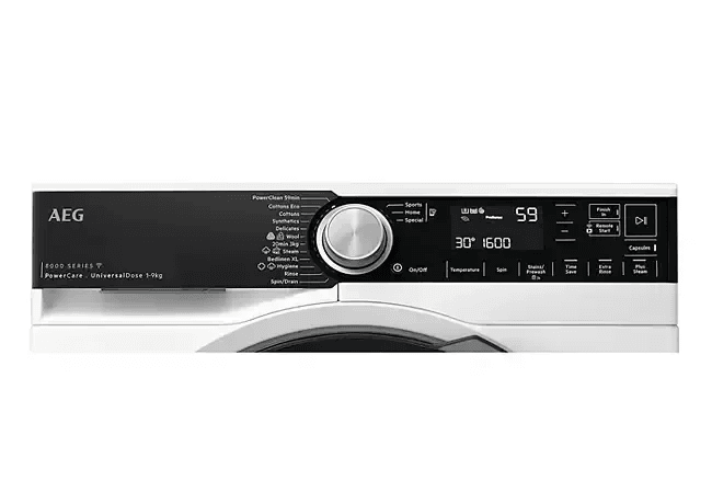 AEG 8000 Series UniversalDose 9kg Front Load Washer - newtonshomeappliances