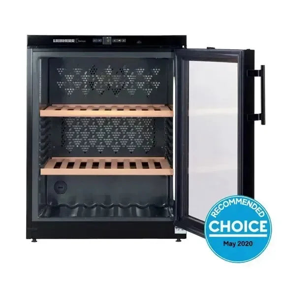 Liebherr 60 Bottle Single Zone Wine Storage Cabinet - Black