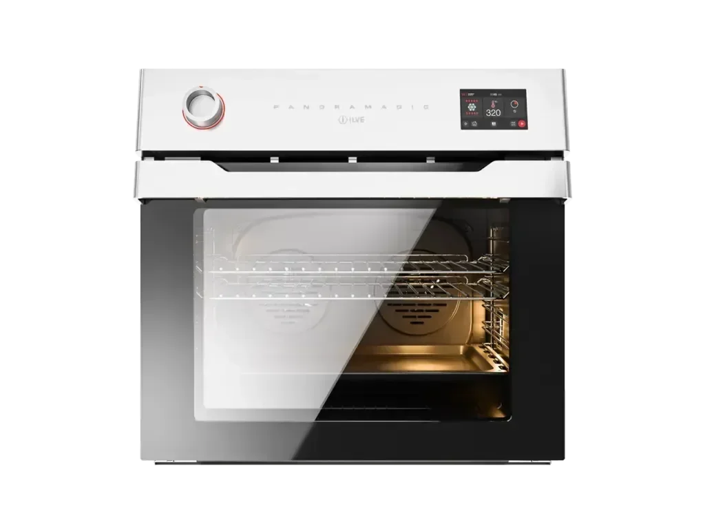 Falcon premium European Glass Black Upright 1100mm induction cooker with digital controls