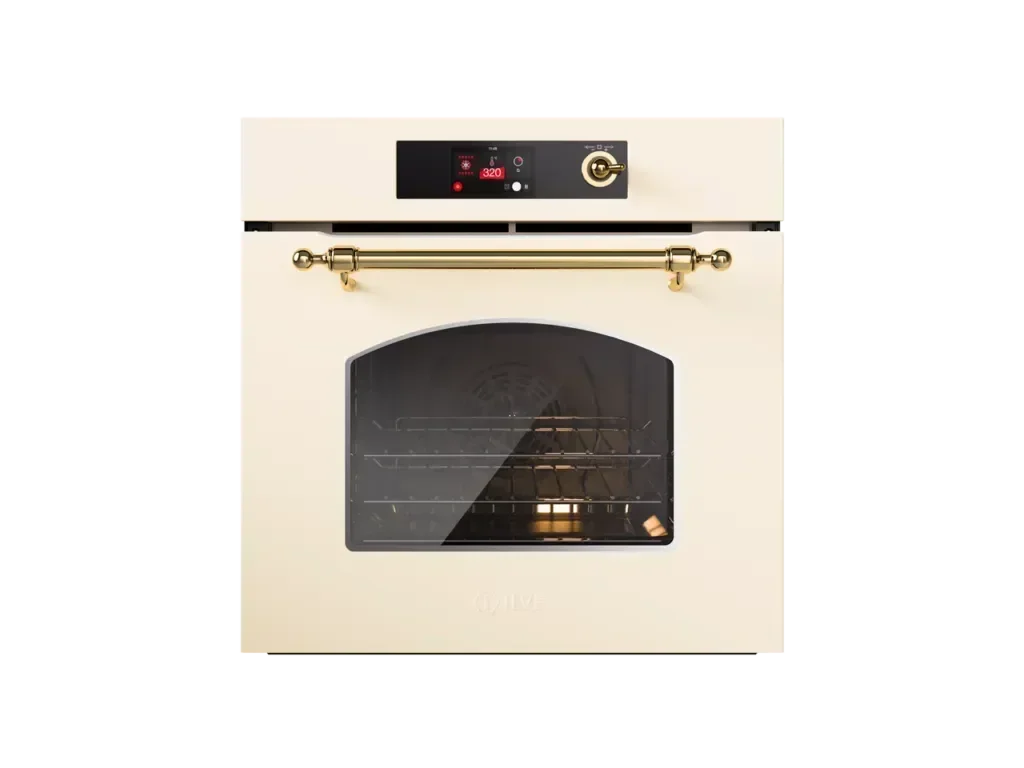 Falcon premium European glass black upright 1100mm induction cooker with gold handle