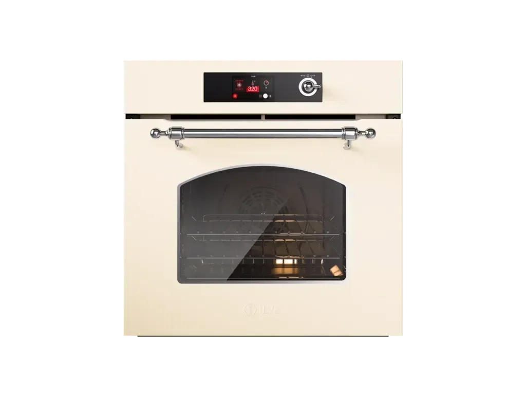 Falcon premium European glass black upright 1100mm induction cooker with digital controls