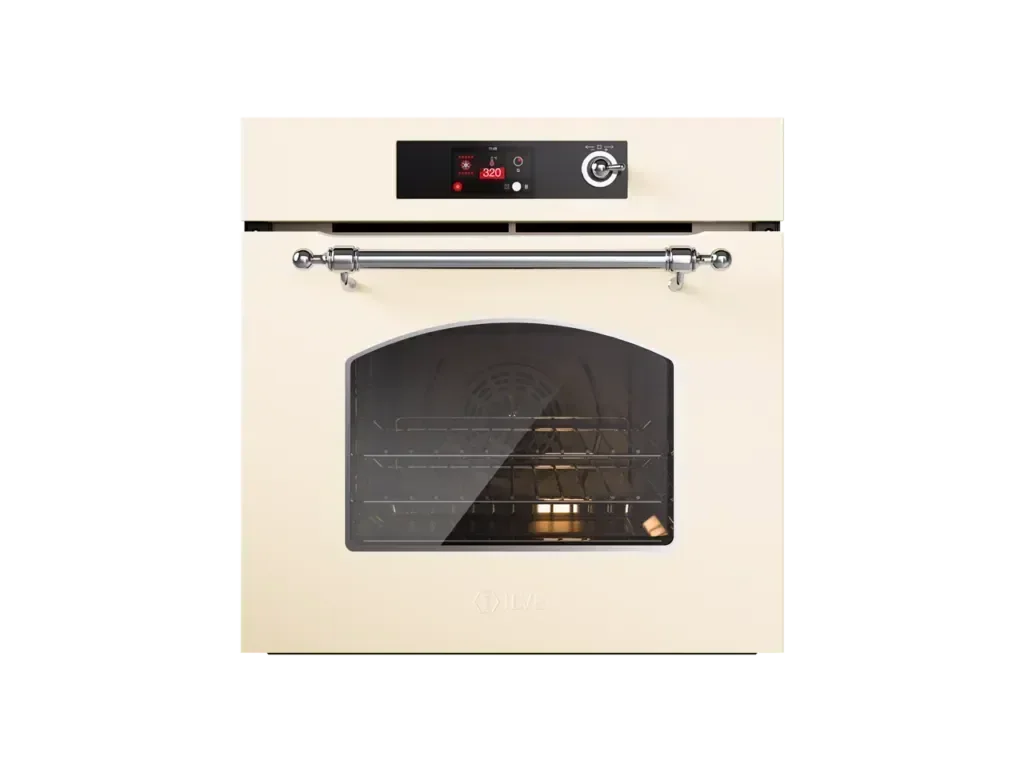 Falcon premium European glass black upright 1100mm induction cooker with digital controls
