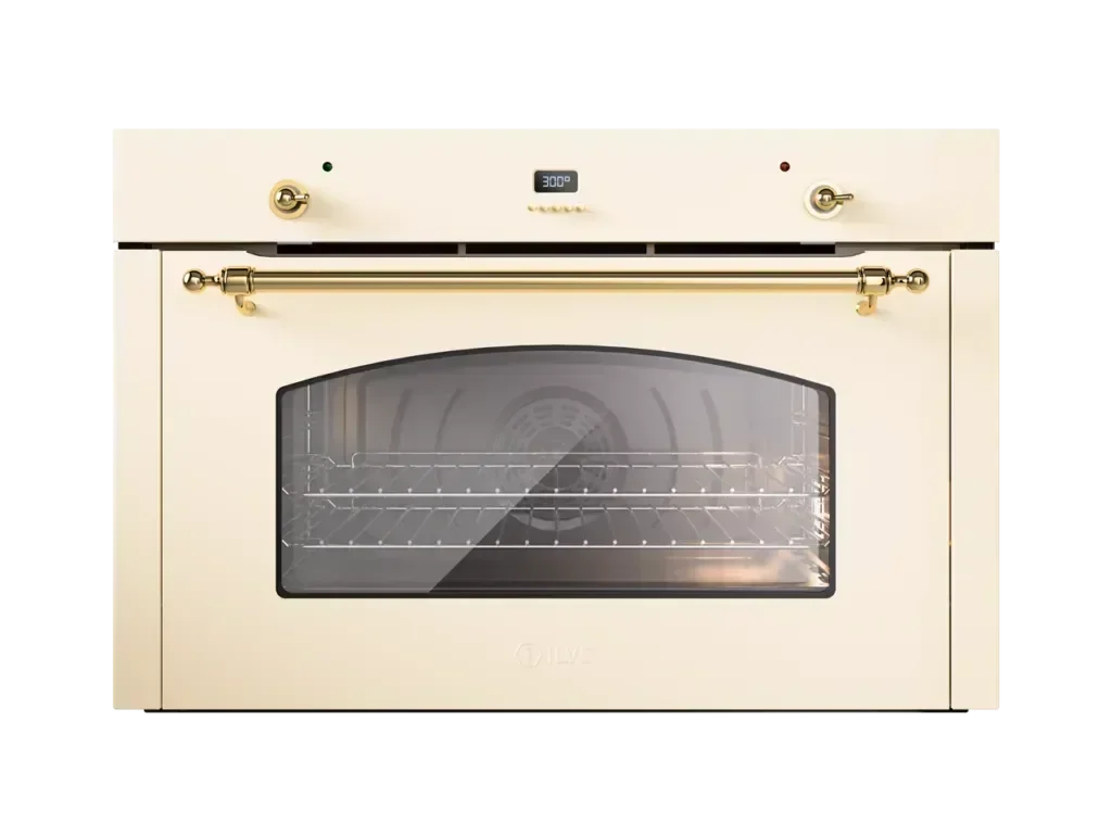 Falcon premium European glass black 1100mm induction cooker with gold accents