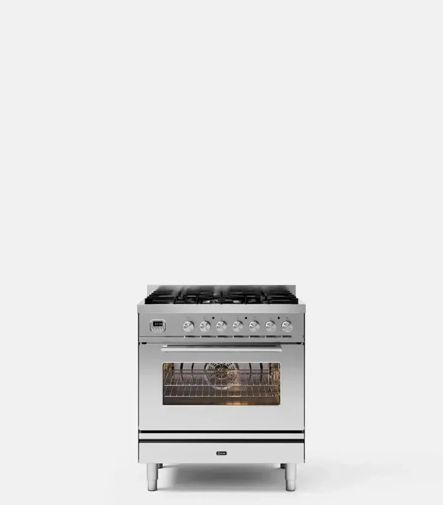 Falcon premium European Glass Black Upright 1100mm Induction Cooker front view
