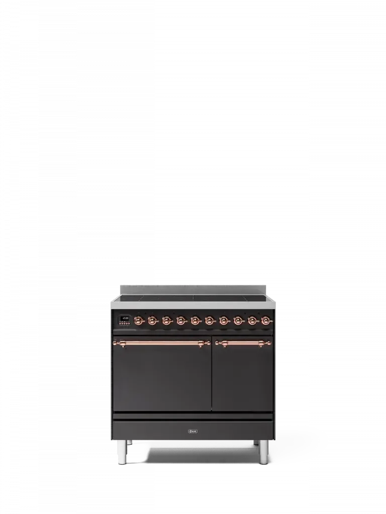 ILVE Nostalgie 90 cm enamelled steel double oven range cooker