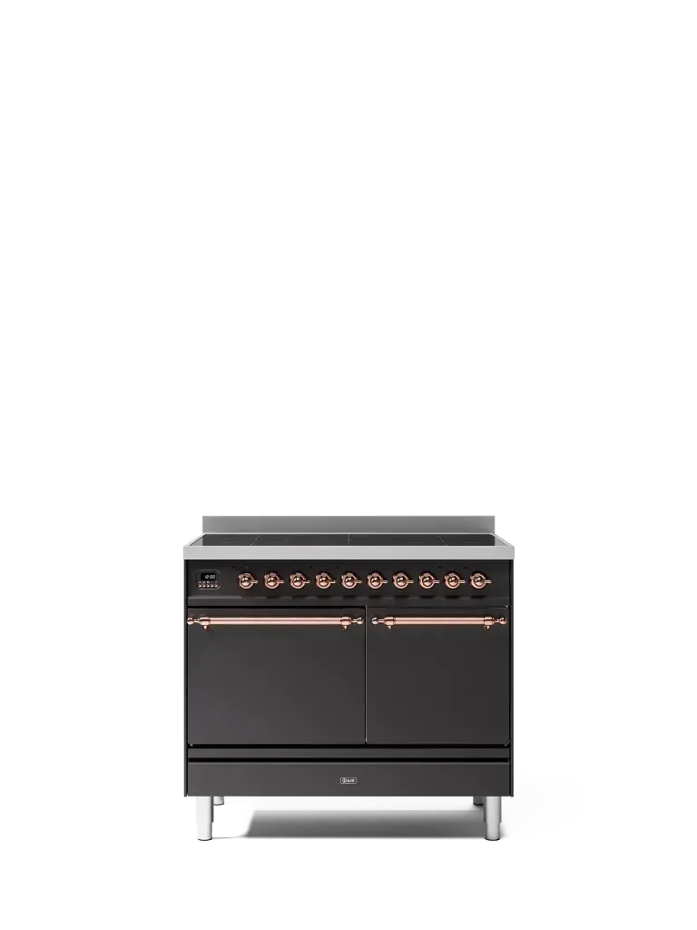 ILVE Nostalgie 100 cm enamelled steel double oven range cooker