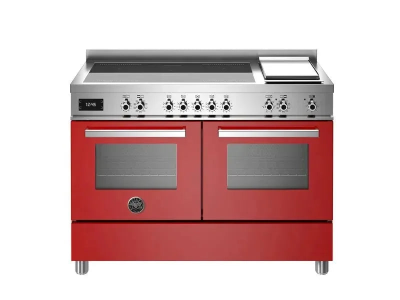 Bertazzoni 120 cm induction top + griddle, electric double oven Professional Series