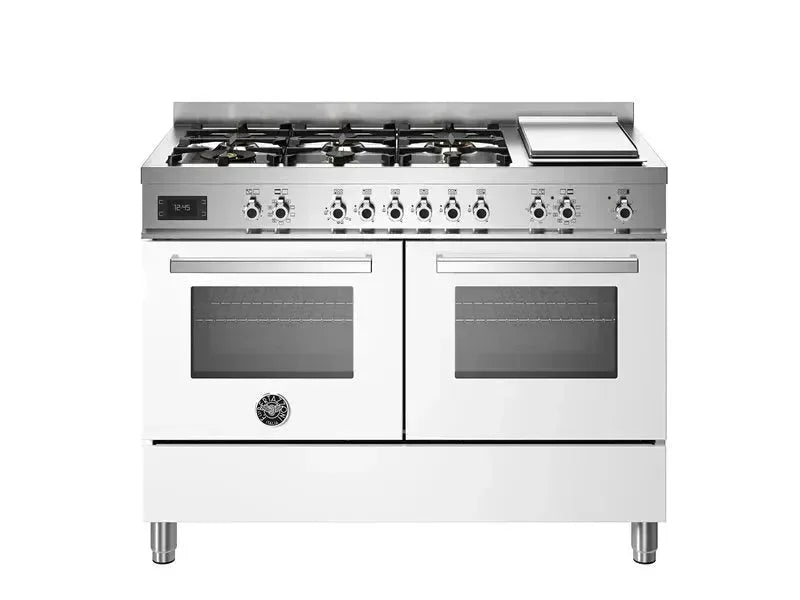 Falcon premium European glass black 1100mm induction cooker with dual ovens and gas burners