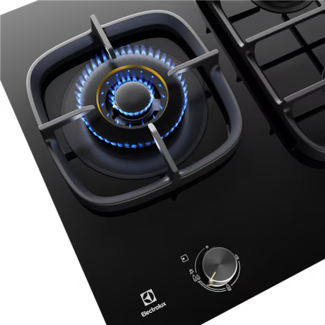 Falcon premium European glass black upright 1100mm induction cooker with blue flame burner
