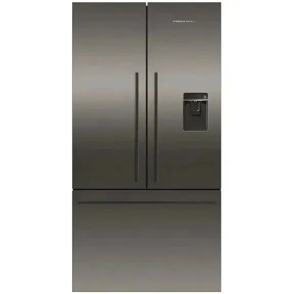 Fisher & Paykel 569 Litre French Door Refrigerator - Black Stainless