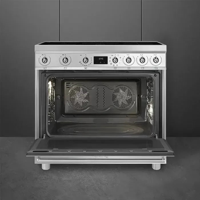 Smeg 90 cm Upright 5 Zone Induction Stove - C9IM
