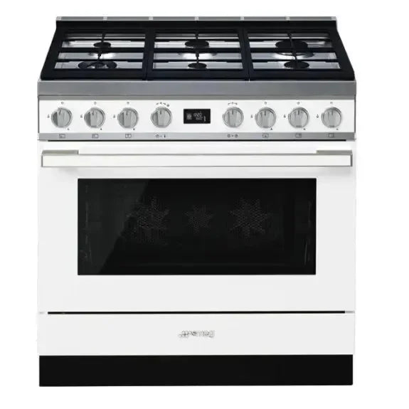 Smeg Portofino 90cm Pyrolytic Cooker - CPF9GPWHA White
