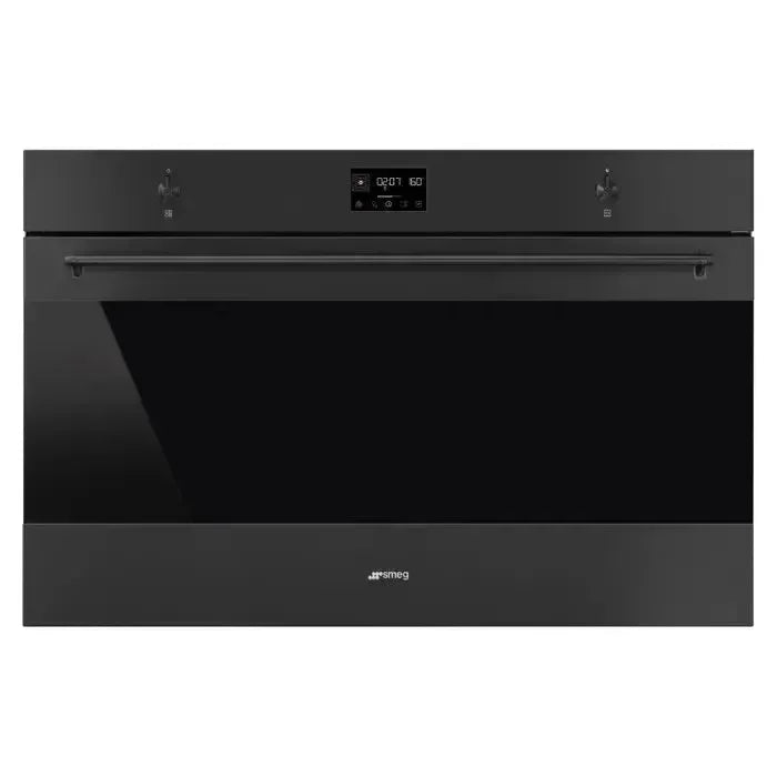 Falcon premium European glass black upright 1100mm induction cooker with digital controls