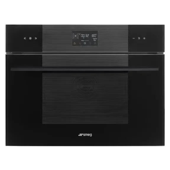 Smeg 45cm Oven Linea Compact Steam100 - Midnight Black SO4102S3B3