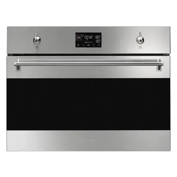 Falcon premium European Glass Black Upright 1100mm Induction Cooker, modern stainless steel finish
