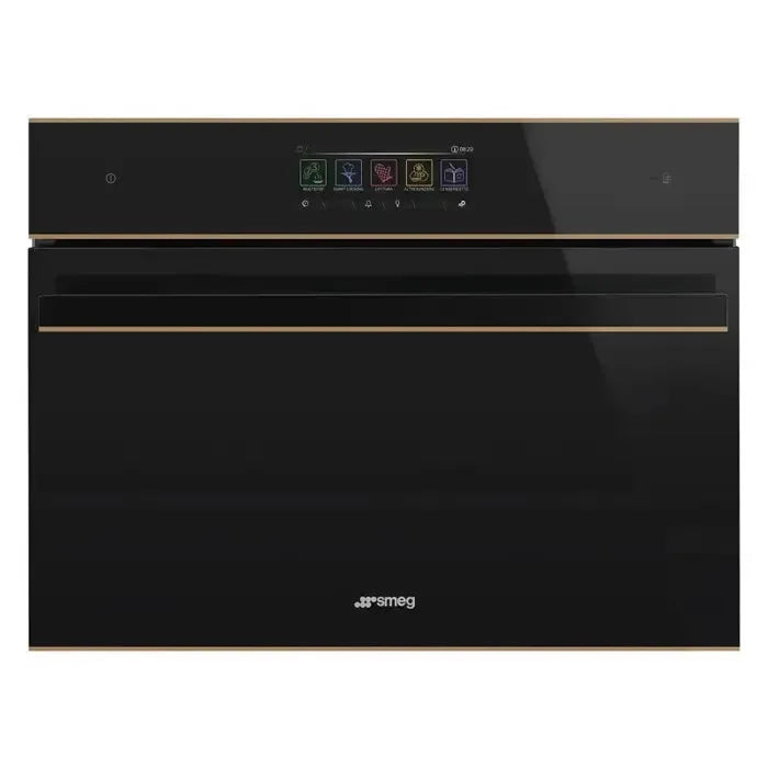 Smeg Dolce Stil Novo 45cm Combination Oven - Black SOA4606WAPNR