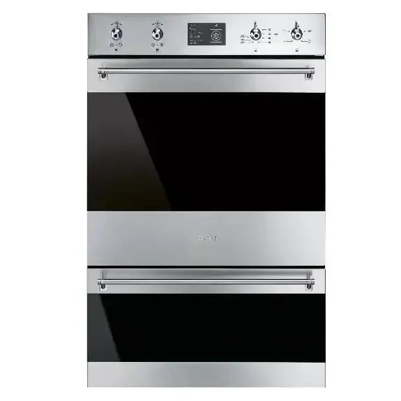 Smeg 60cm Classic Thermoseal Double Pyrolytic Oven - Stainless Steel - DOSPA6395X