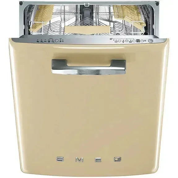 Smeg 60cm Retro Style Dishwasher - Panna Cream